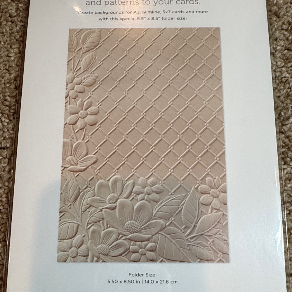 Spellbinders Floral Fence of Togetherness Embossing Folder - Picture 3 of 3